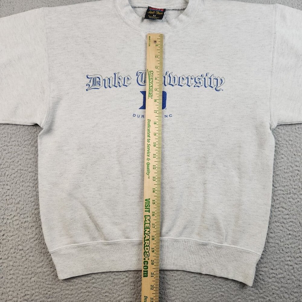 VTG Duke University Crewneck Sweatshirt USA Made Medium Sweater Blue Devils NCAA - Picture 6 of 15